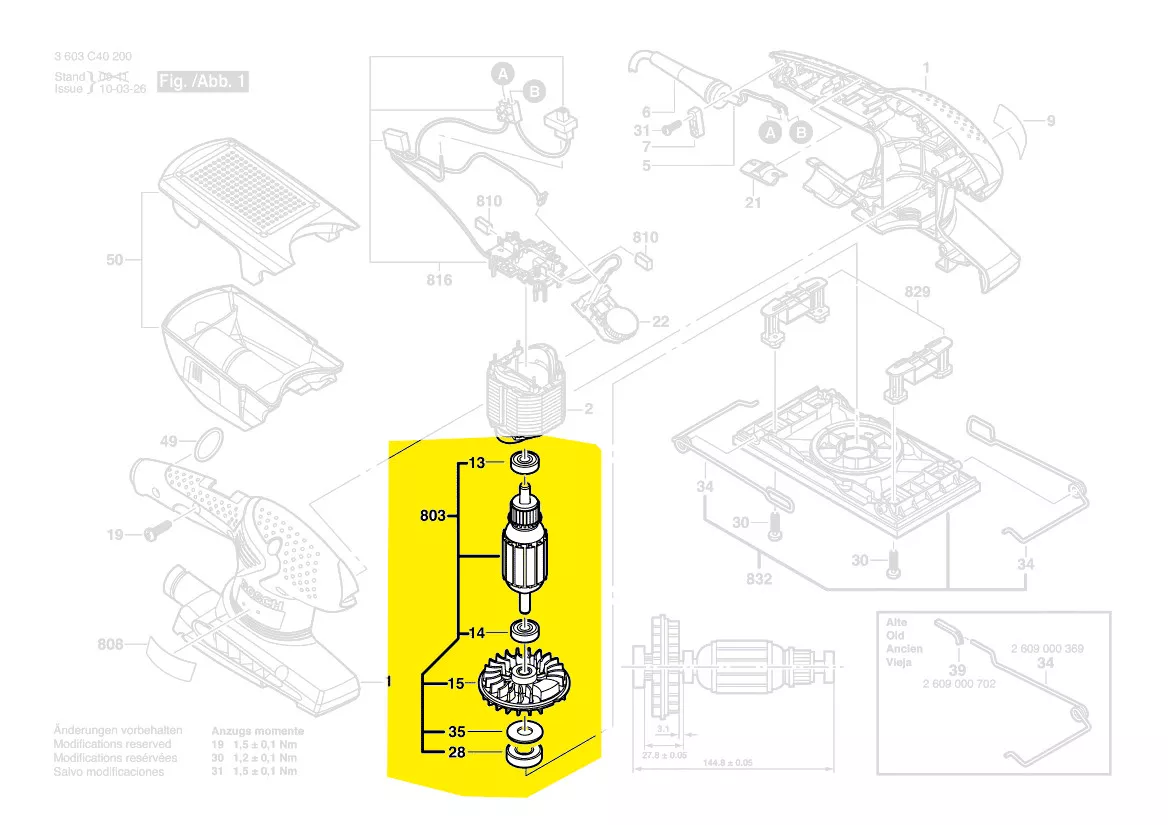 Induit réf. 2 609 000 868 BOSCH